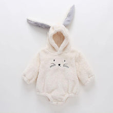 Load image into Gallery viewer, Luxury Modern Newborn Baby Boy/Girl Clothes Long Sleeve Hoddies Bear Zipper Baby Romper Clothes Autumn Winter Season For Kids and Baby
