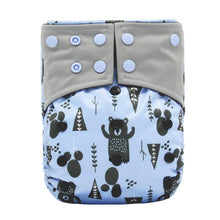 Load image into Gallery viewer, Baby Cloth Diaper Reusable Adjustable Pocket Nappy Cover Fit All Diaper Reusable Nappies Cotton  In Modern Trend Printed Design For Unlimited Uses

