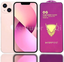 Load image into Gallery viewer, 3PCS Tempered Glass OG Screen Protector for iPhone 14 13 12 11 Pro XS Max X XR Full Glue Cover Big Curved 7 8 Full Coverage Screen Protector iPhone Glass Screen Protector
