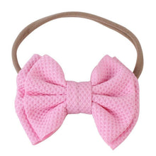 Load image into Gallery viewer, Luxury Cute Baby Girl Headband Ribbon Elastic Rope Big Bow Hair Band Candy Color Pony Tail Ties Ropes For Girls
