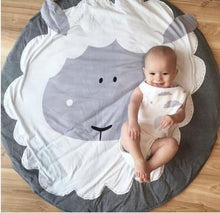 Load image into Gallery viewer, Creative Elephant Design Baby Play Mat  Round Carpet Cotton Animal Play Mat Newborn Infant Crawling Carpet For Baby Kids
