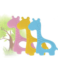 Load image into Gallery viewer, New  Cute Giraffe Appease Teether Toy Teething Chew Toddler Silicone  Natural Organic Food Perfect For Baby Boys and Girls
