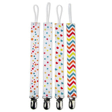 Load image into Gallery viewer, 4PCS/SET Infant Pacifier Clips Holder Clip Nursing Teether Clip Nipple Holder Baby Pacifier Clip Soother Holder for Pacifier for Kids and Baby
