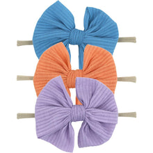 Load image into Gallery viewer, Modern Luxury Elegant Baby Girls Headband Turban Photography Props Baby Hair Accessories Bow 3 Pcs Set For Girls Baby

