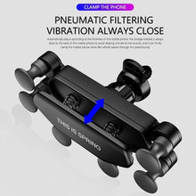 Load image into Gallery viewer, Gravity Car 360 Degrees Rotation Black Phone Holder GPS Stand Car Air Vent Clip Mount Universal Safe Phone Holders
