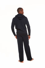 Load image into Gallery viewer, Men's Henley Style Bamboo Viscose Fleece Hoodie + Fleece Lounge Pants
