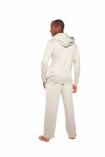 Load image into Gallery viewer, Men's Henley Style Bamboo Viscose Fleece Hoodie + Fleece Lounge Pants
