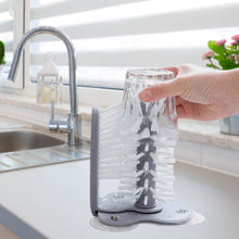 Load image into Gallery viewer, Water Bottle Cleaning Brush with Suction Base Glass Beer Cup, Long Leg Cup, Wine Glass Bar Kitchen Tools
