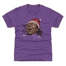 Load image into Gallery viewer, Justin Jefferson Minnesota Portrait Santa Hat WHT

