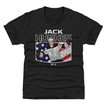 Load image into Gallery viewer, Jack Hughes New Jersey American Flag WHT
