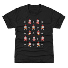 Load image into Gallery viewer, Christmas 8-bit Santas WHT
