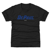 Load image into Gallery viewer, DePaul Blue Demons Wordmark Royal WHT
