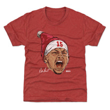Load image into Gallery viewer, Patrick Mahomes Kansas City Portrait Santa Hat WHT
