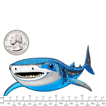 Load image into Gallery viewer, Acrylicious Attack Swimming Shark Magnet by Onyx O
