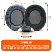 Load image into Gallery viewer, Arctis Nova Pro Wireless, Nova Elite &amp; Nova Pro Omni Earpads - WC PadZ Nova Pro Wireless
