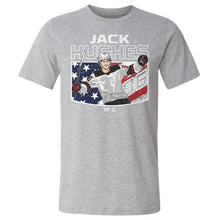 Load image into Gallery viewer, Jack Hughes New Jersey American Flag WHT
