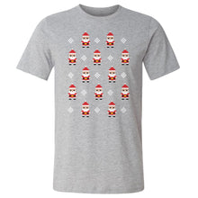 Load image into Gallery viewer, Christmas 8-bit Santas WHT

