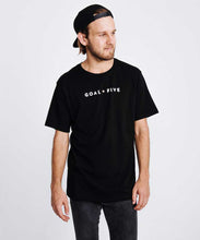 Load image into Gallery viewer, Goal Five Men's Black Cotton T-Shirt
