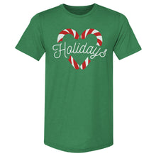 Load image into Gallery viewer, Christmas Candy Cane Heart WHT
