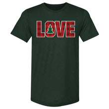 Load image into Gallery viewer, Christmas LOVE Christmas Plaid WHT
