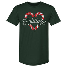 Load image into Gallery viewer, Christmas Candy Cane Heart WHT
