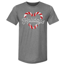Load image into Gallery viewer, Christmas Candy Cane Heart WHT
