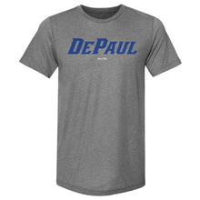 Load image into Gallery viewer, DePaul Blue Demons Wordmark Royal WHT
