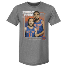 Load image into Gallery viewer, Jalen Brunson &amp; Karl-Anthony Towns New York Knicks Step Brothers WHT
