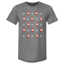 Load image into Gallery viewer, Christmas 8-bit Santas WHT
