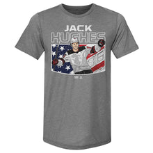 Load image into Gallery viewer, Jack Hughes New Jersey American Flag WHT
