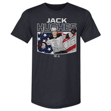 Load image into Gallery viewer, Jack Hughes New Jersey American Flag WHT
