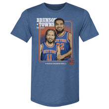 Load image into Gallery viewer, Jalen Brunson &amp; Karl-Anthony Towns New York Knicks Step Brothers WHT
