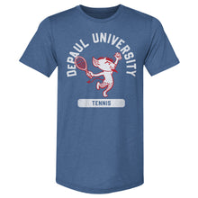 Load image into Gallery viewer, DePaul Blue Demons Mascot Tennis WHT

