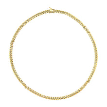 Load image into Gallery viewer, Semi-Solid 14K Yellow Gold 6.1mm Classic Miami Cuban Chain Necklace - 22 Inches
