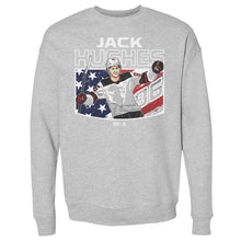 Load image into Gallery viewer, Jack Hughes New Jersey American Flag WHT

