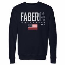 Load image into Gallery viewer, Brock Faber Minnesota USA Elite WHT
