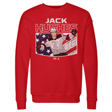 Load image into Gallery viewer, Jack Hughes New Jersey American Flag WHT
