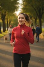 Load image into Gallery viewer, Foudy Mid-Weight Long Sleeve ½ Zip Top
