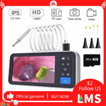 Load image into Gallery viewer, Otoscope 4.5&quot; Screen  Camera 1080P HD 3.9mm Ent Endoscope Digital Medical Ear Inspection Scope Visual Earwax Removal Tool
