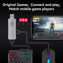 Load image into Gallery viewer, 5in1 Mobile Game Converter Keyboard Mouse Gaming Set for PUBG Wired RGB Backlit Keyboard with Phone Holder for Gamer Accessories
