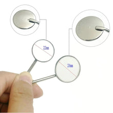 Load image into Gallery viewer, 5pcs Dental Mirror Plain Mirror 22mm/24mm Surgical Instruments Replace Tools Dentist
