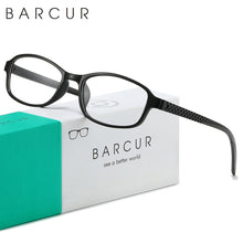 Load image into Gallery viewer, BARCUR Original Classic Presbyopia Glasses for Men and Women High-Quality Plastic Frame with Hinge Splicing Pattern and Mirror Legs Transparent AC Lenses for Reading

