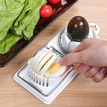 Load image into Gallery viewer, 2-in-1 Multi-Function Egg Slicer Preserved Egg Fruit Cutter Modern Kitchen Gadget Tool Durable Metal Plastic Easy Slice
