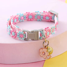 Load image into Gallery viewer, Colorful Pet Collar with Bell – Adjustable for Cats &amp; Small Dogs

