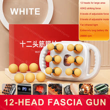 Load image into Gallery viewer, Fascia Gun 12/8 Heads Electric Massage Gun Muscle Relaxation High Frequency Back Massage Deep Tissue Muscle Fascia Massage Gun
