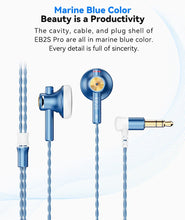 Load image into Gallery viewer, NiceHCK EB2S PRO HIFI Wired Microphone Earphone 15.4mm Dynamic Unit Earbud Bass Headset With Silver Plated OCC Mixed Cable IEM
