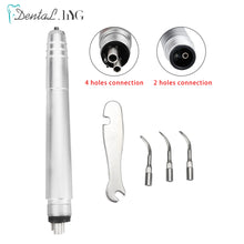 Load image into Gallery viewer, Dental Ultrasonic Air Scaler 2Holes/4 Holes Handpiece 3 Tips Air Scaling Polishin Tools Teeth Whitening Cleaner
