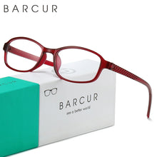 Load image into Gallery viewer, BARCUR Original Classic Presbyopia Glasses for Men and Women High-Quality Plastic Frame with Hinge Splicing Pattern and Mirror Legs Transparent AC Lenses for Reading
