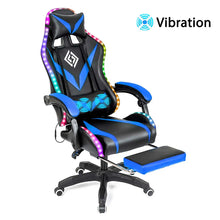 Load image into Gallery viewer, 135 Degrees Gaming Chair RGB Light Office Chair Bluetooth Speaker Gamer Computer Chair Ergonomic Swivel 2 Point Massage Recliner
