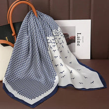 Load image into Gallery viewer, Luxury Satin Silk Square Scarf – Shawl, Hijab &amp; Fashion Wrap 2023
